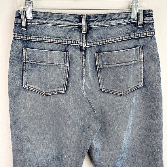 Jeanology Vintage Jeans Womens 29 Mid Rise Straight Leg Jeweled Bling Light Wash - Picture 4 of 5